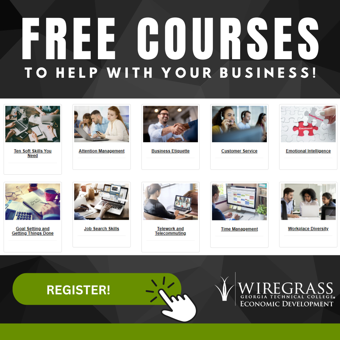 Register for these FREE Online Courses Wiregrass Technical